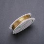 Beading Wire Lemon-Gold, diameter 0.6 mm spool, length 6 m