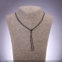 Black Braided Cord for Jewelry Making, Diameter 1.9mm, Length 50cm