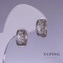 Xuping Earrings 8x14mm Rhodium