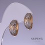 Xuping Earrings 19x9mm "18K Gold Plated, Rhodium"