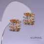 Xuping Earrings 15x10mm "18K Gold Plated, Rhodium"