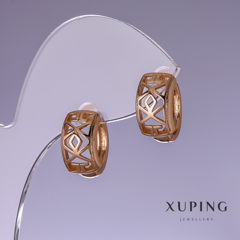Xuping Earrings 15x8mm "18K Gold Plated"