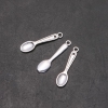 Pendant Finding Spoon, diameter 6mm, length 2.5cm in-, diameter 1.75mm, package 20g, 34 pcs (+/-)
