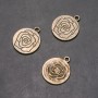 Pendant Finding Rose, d2mm L6mm in-d, 4mm, pack of 6 pcs (+/-)
