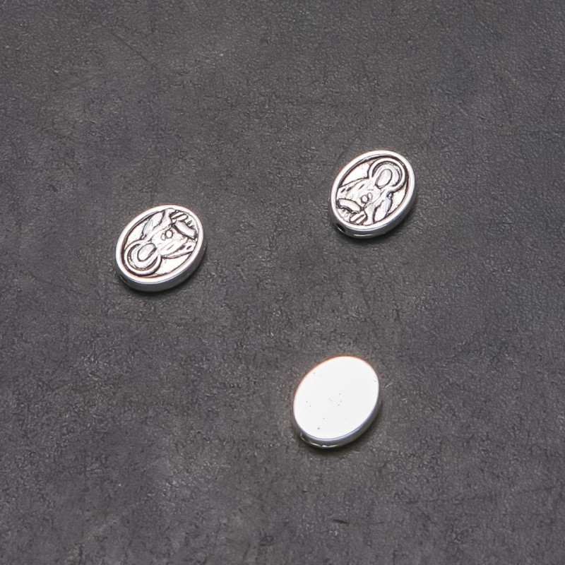 Findings Icon Insert, Diameter 10x8mm in-, Diameter 1mm, Pack 20g 22pcs (+/-)