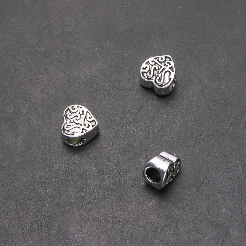 Findings Pandora-style Bead, Diameter 10mm in-, Diameter 4.5mm, Length 10mm, Pack 20g 10pcs (+/-)