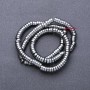 Hematite Smooth Rondelle Beads on a Strand, diameter 6x2mm, in-d, 5mm, length 40cm