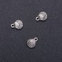 Shell Pendant Finding, diameter 10mm, length 13mm, hole diameter 1.5mm, pack 20g, 18 pcs (+/-)