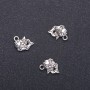 Fish Pendant Finding, diameter 15mm, length 11mm, hole diameter 1.9mm, pack 20g, 19 pcs (+/-)