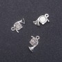 French Horn Pendant Finding, diameter 16mm, length 12mm, hole diameter 1.8mm, pack 20g, 26 pcs (+/-)