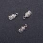 Buddha Pendant Finding, diameter 7mm, length 16mm ID-, diameter 1.8mm, pack 20g. 15 pcs. (+/-)