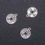 Coin with Dragon Pendant Finding, diameter 15mm, length 19mm ID-, diameter 1.75mm, pack 20g. 17 pcs. (+/-)