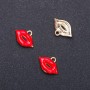 Kiss Pendant Finding, diameter 18mm, length 13mm ID-, diameter 1.9mm, pack of 10 pcs. (+/-)