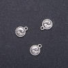 Yin Yang Pendant Charm Finding, diameter 10mm, length 13mm, hole diameter 1.9mm, pack of 20g / 30 pcs (+/-)