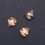 Pearl Pendant Finding "Gold", diameter 13mm, length 15mm in-dmm, pack of 9 pcs. (+/-)