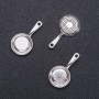 Jewelry Finding Pendant Frying Pan, diameter 14mm L8mm in-, diameter 1.6mm packaging 10pcs. (+/-)