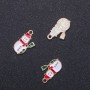 Snowman Pendant Finding "Gold", diameter 12mm L1m in-dmm, pack of 6 pcs. (+/-)