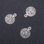 Jewelry Finding Pendant Coin Arabic Calligraphy, diameter 15mm L0m in-, diameter 1.75mm packaging 20g. 19pcs. (+/-)