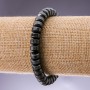 Bracelet Natural Stone Hematite Smooth Rondelle "Washer", diameter 8x5cm, length 18mm