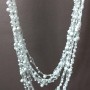 (140cm) White Cobweb Necklace with Round Dangles