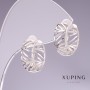 Xuping Earrings 16x7mm Rhodium Plated