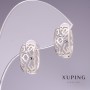 Xuping Earrings 7x14mm Rhodium Plated