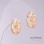 Xuping Openwork Earrings, 7mm Diameter, 16mm Length, 18K Gold Plated