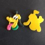 Brooch Blank Dog Pluto, 32x32mm