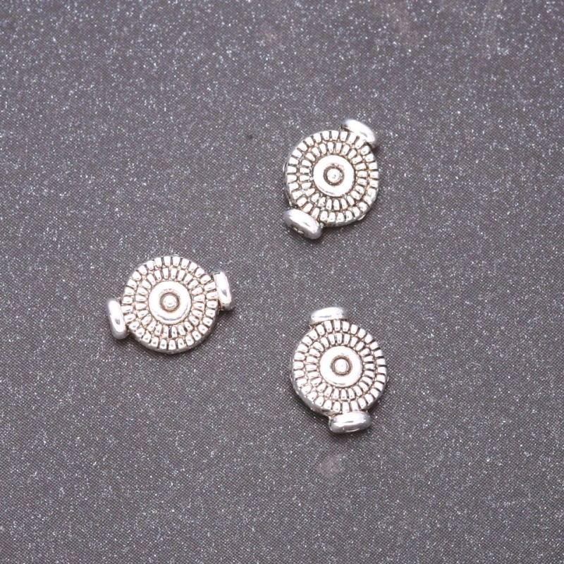 Spacer Bead Findings, 7x10mm, hole diameter 0.8mm, pack 20g +/- 37 pcs