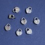Spacer Bead Findings, 10x13mm, hole diameter 4mm, pack 20g +/- 12 pcs