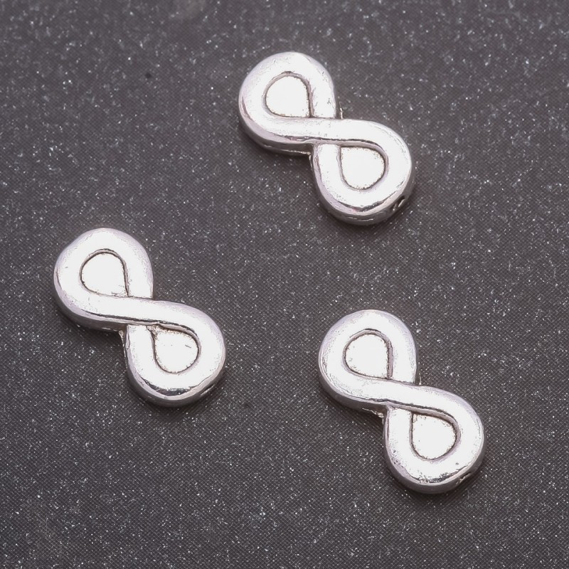 Finding: Bead Insert, diameter 13x6mm, inner diameter 0.8mm, pack 20g 23pcs