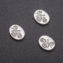 Finding: Rose Bead Insert, diameter 10x13mm, inner diameter 3mm, pack 20g 12pcs