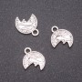 Coin Pendant Findings, 12x15mm, hole diameter 1.7mm, pack 20g +/- 24 pcs