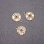 Finding Pendant Coin (bronze), diameter 10x13mm, hole diameter mm, pack 20g +/- 52pcs
