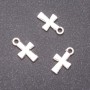 Finding Pendant Cross, diameter 14x9mm, hole diameter 1.5mm, pack 20g +/- 41pcs