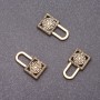 Finding Pendant Lock (bronze), diameter 16x9mm, hole diameter mm, pack 20g +/- 21pcs