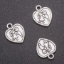 Finding Pendant Heart, diameter 16x13mm, hole diameter mm, pack 20g +/- 17pcs