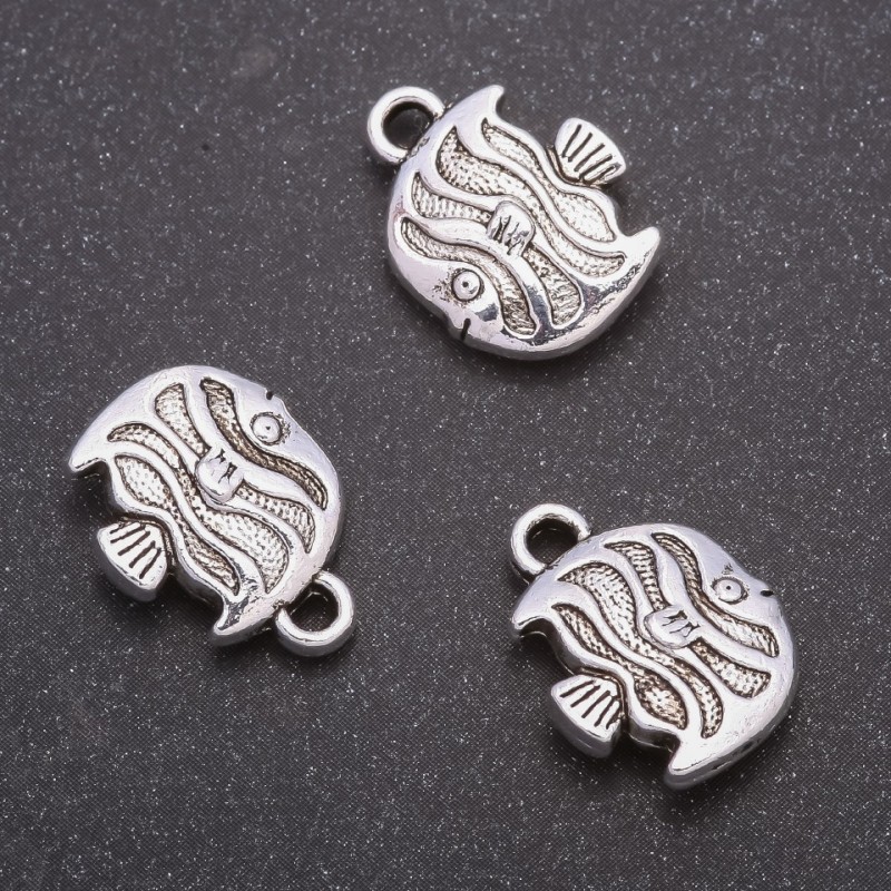 Fish Finding Pendant, diameter 17x13mm, hole diameter mm, pack 20g +/- 8pcs