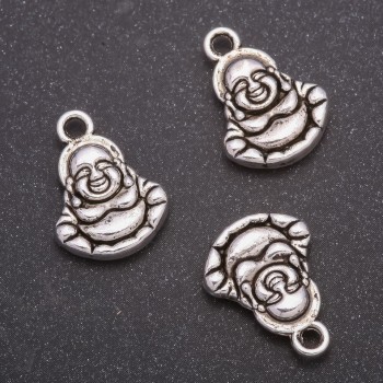 Finding Pendant Buddha, diameter 14x19mm, hole diameter mm, pack 20g +/- 9pcs