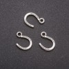 Finding Horseshoe Pendant, diameter 10x14mm, inner diameter mm, pack 20g +/-44pcs