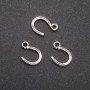 Finding Horseshoe Pendant, diameter 10x14mm, inner diameter mm, pack 20g +/-44pcs