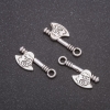 Finding Axe Pendant d0x8mm, inner diameter mm, pack 20g +/-27pcs