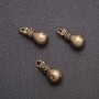 Finding Dollar Bag Pendant, diameter 7x15mm, inner diameter 1.7mm, pack 20g +/-13pcs