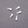 Finding Drop Pendant, diameter 7x3mm, inner diameter 0.9mm, pack 20g +/-110pcs