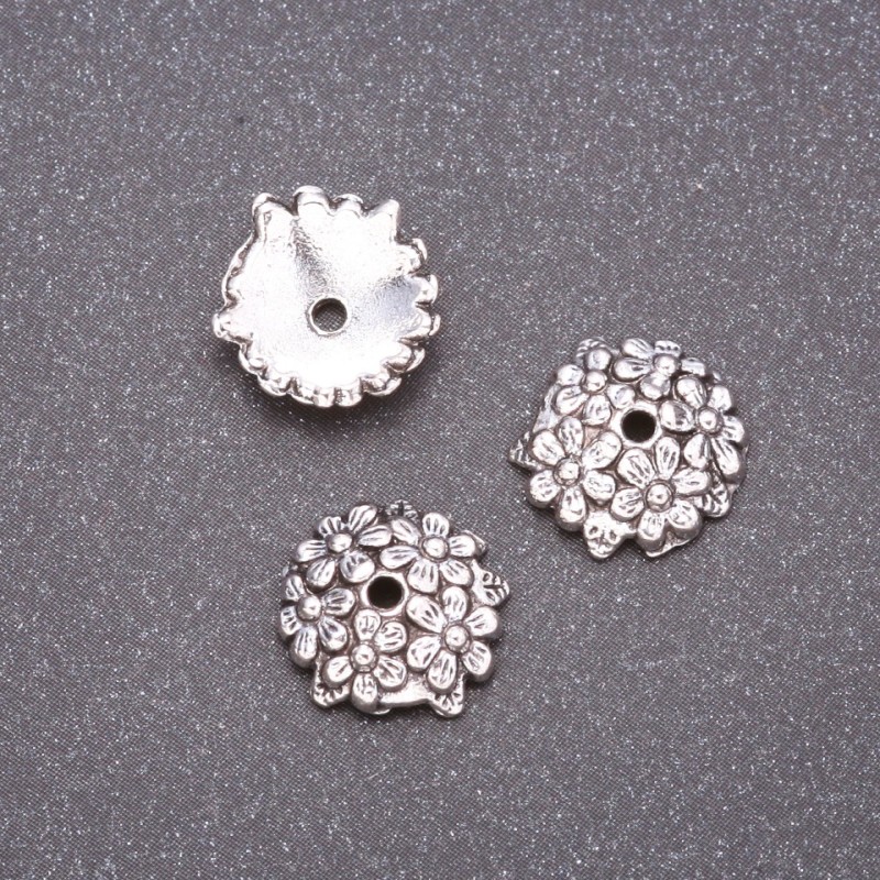 Finding Cord End, diameter 11mm, inner diameter 1.5mm, pack 20g +/-22pcs
