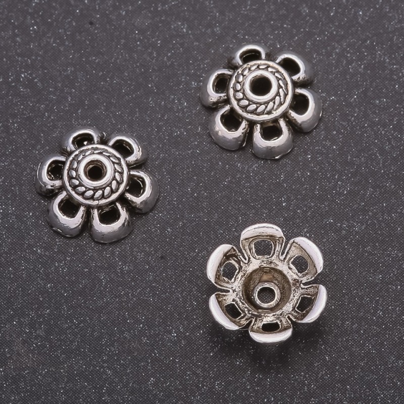 Finding End Cap, diameter 11mm, inner diameter 6mm, pack 20g +/-42pcs