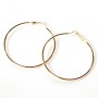 Gold-Tone Hoop Earrings, Diameter 7cm