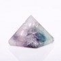 Fluorite Natural Stone Pyramid Souvenir, Height ~30mm, Diameter 30x30mm+