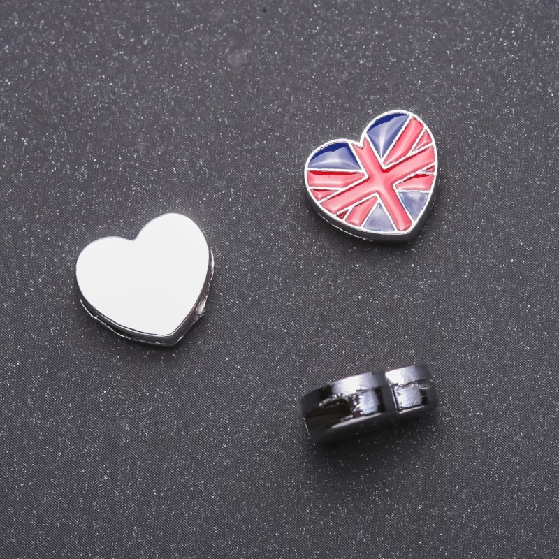 Pendant "Heart" 13x12mm with Through-Hole for Chain