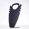 Jewelry Stand for 2 Pairs of Earrings, Black Plastic, height 195mm, width 116mm, depth 57mm